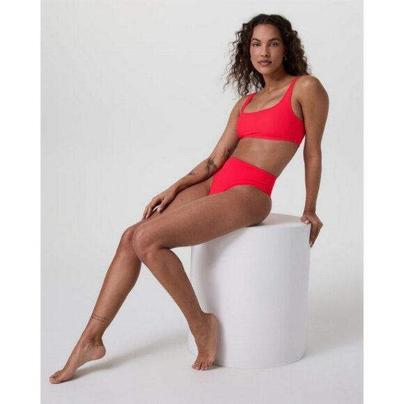 💕VUORI💕 Encinitas Bikini Top ~ Bright Red XL NWT - Picture 5 of 13